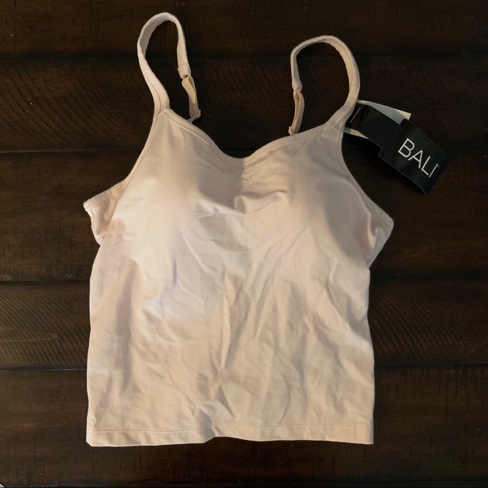 NWT blush Bali cami with bra